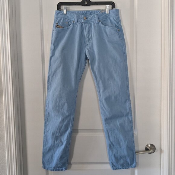 Diesel Jeans Men's 30x32 Slate Blue Darron Regular Slim-Tapered Denim Button-Fly - Picture 1 of 16